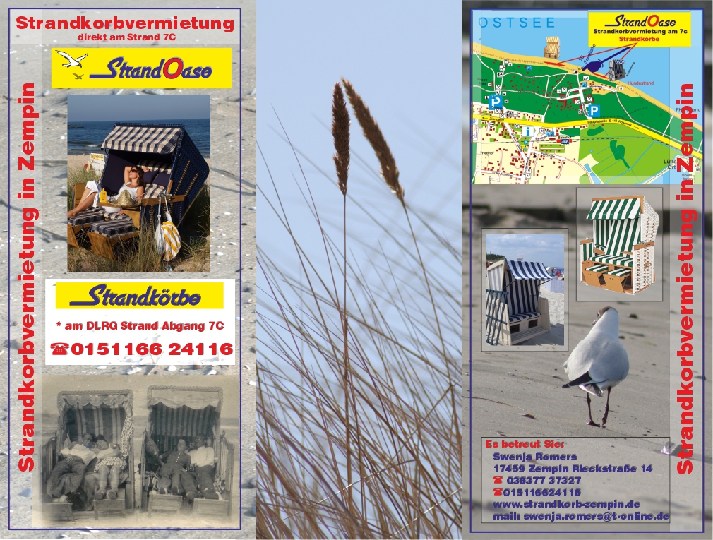 Deckblatt Strandkorbvermietung